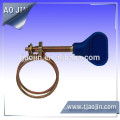 Double wires hose clamp with handle